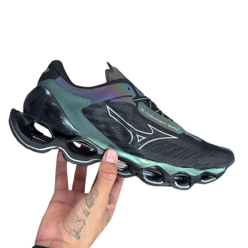 Mizuno Wave Prophecy 12 Preto Camaleão