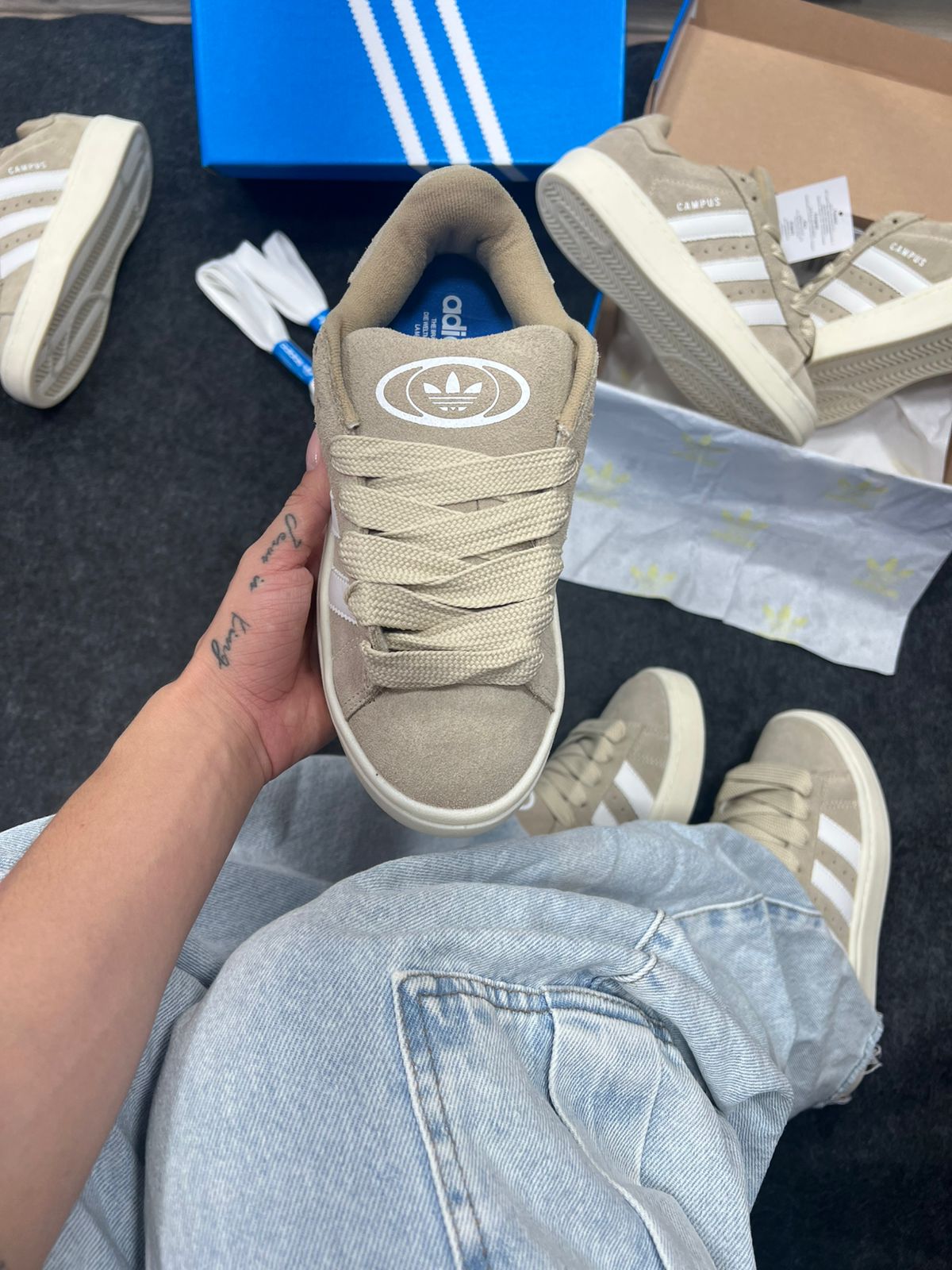 Adidas Campus de Couro legítimo