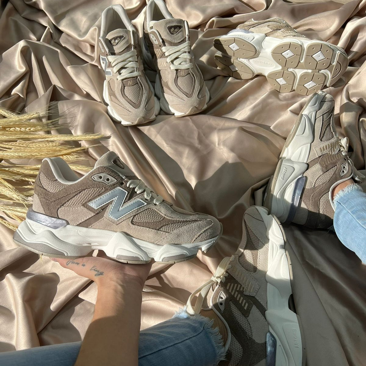 Tênis New Balance 9060 de Couro Legitimo