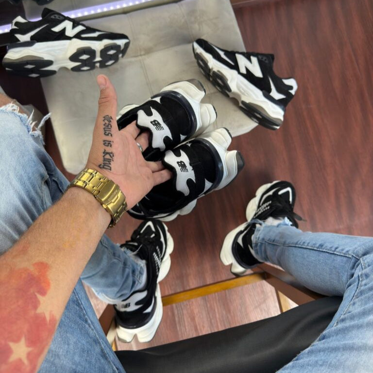 Tênis New Balance 9060 Masculino Preto e branco