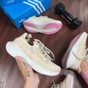 Adidas Sport Kinite Cor Creme e Rosa