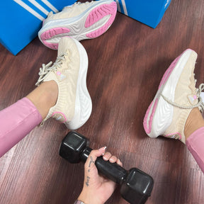 Adidas Sport Kinite Cor Creme e Rosa