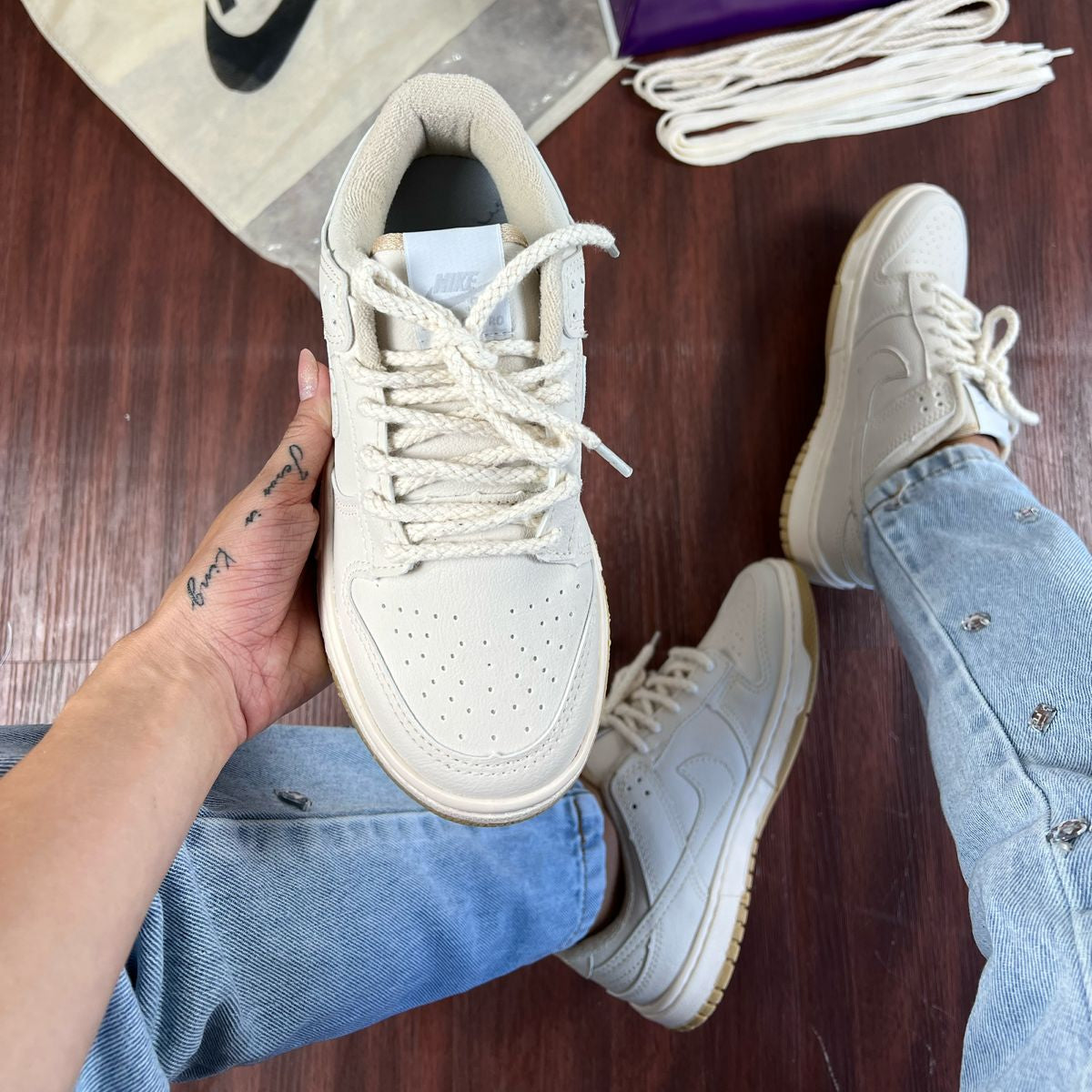 Nike SB Dunk cor Creme