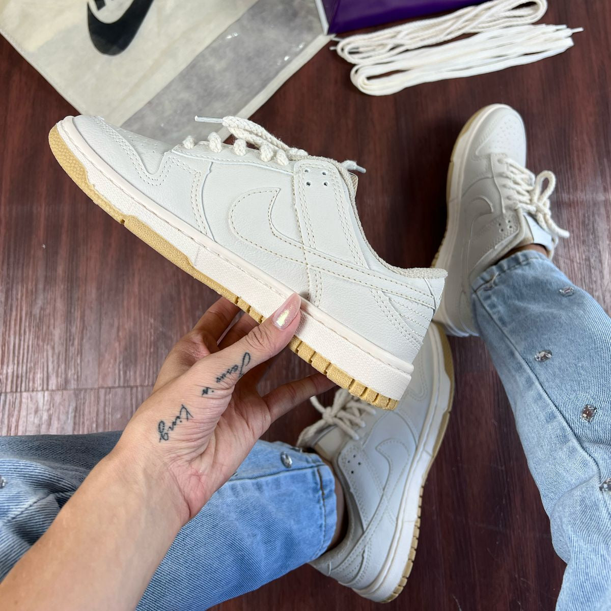 Nike SB Dunk cor Creme