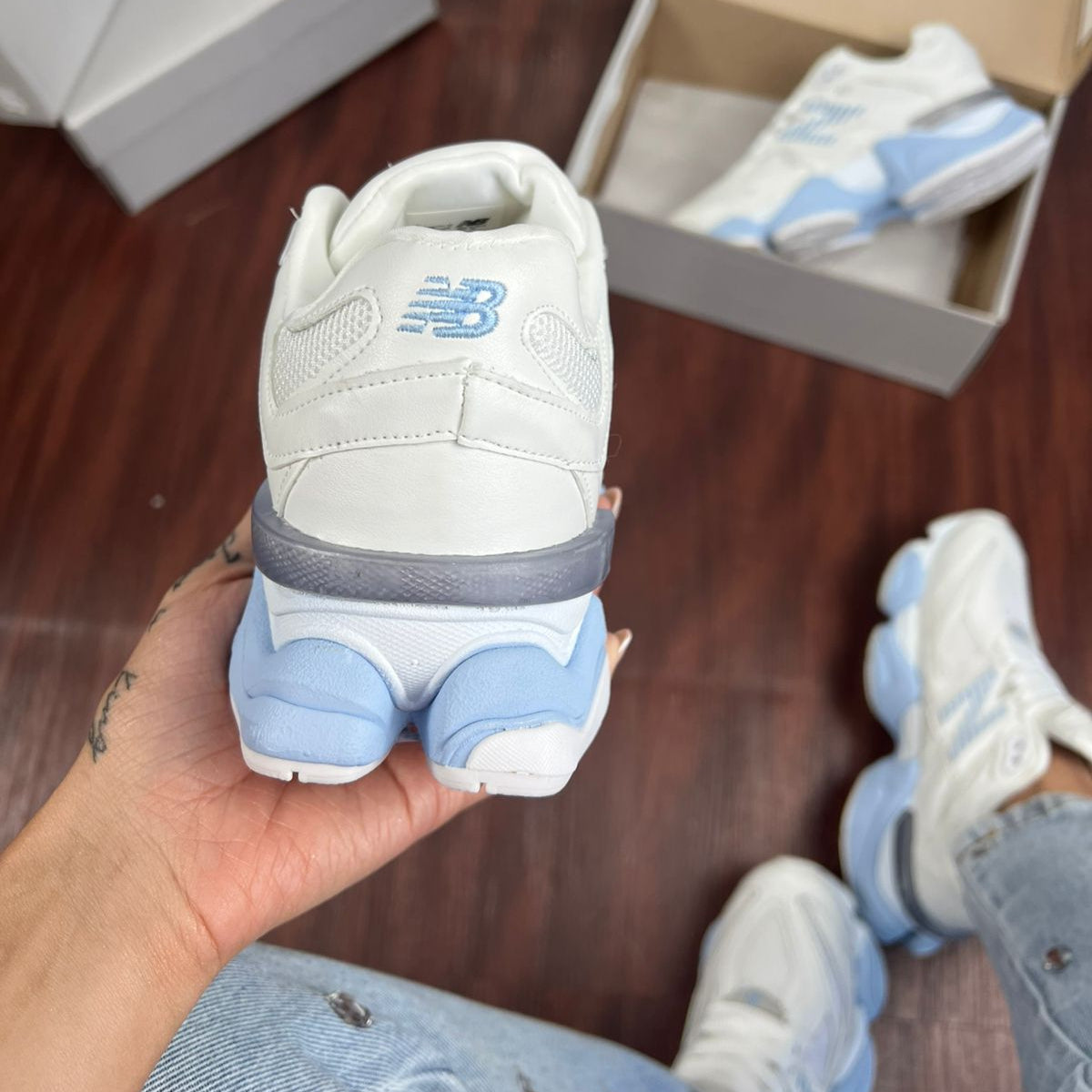 New Balance 9060 Branco e Azul