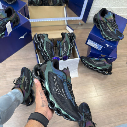 Mizuno Wave Prophecy 12 Preto Camaleão
