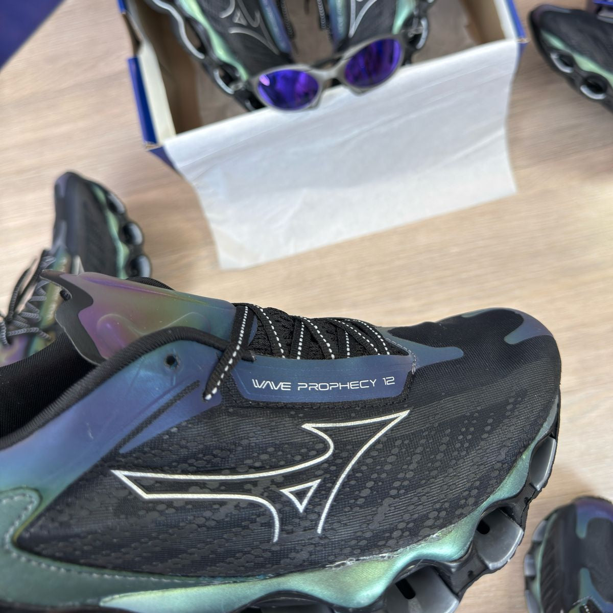 Mizuno Wave Prophecy 12 Preto Camaleão