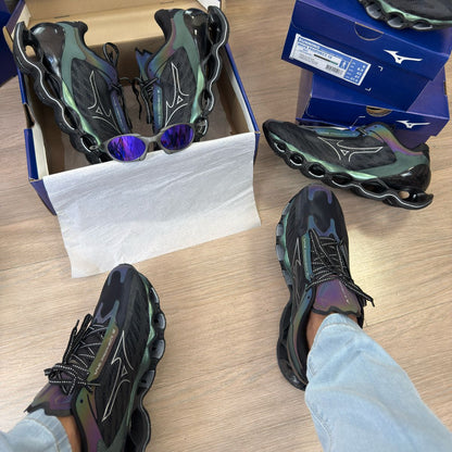 Mizuno Wave Prophecy 12 Preto Camaleão