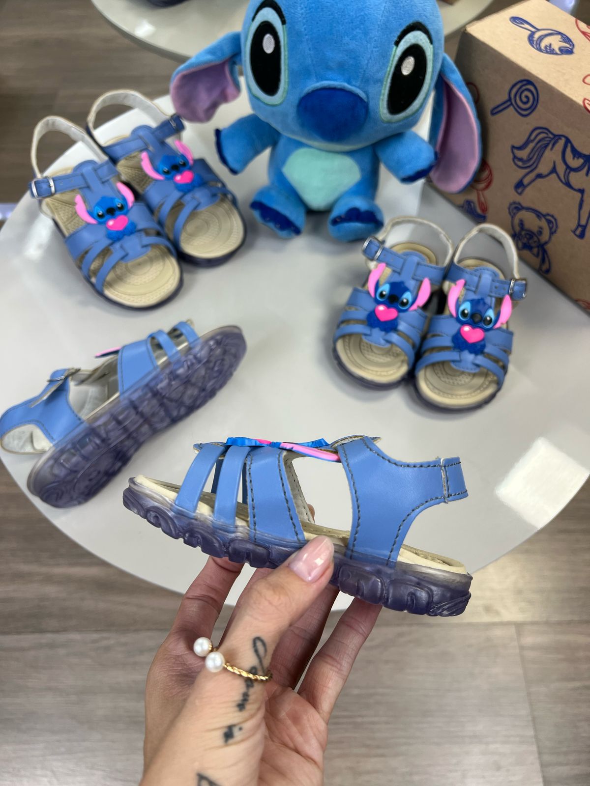 Sandália do Stitch infantil com luz