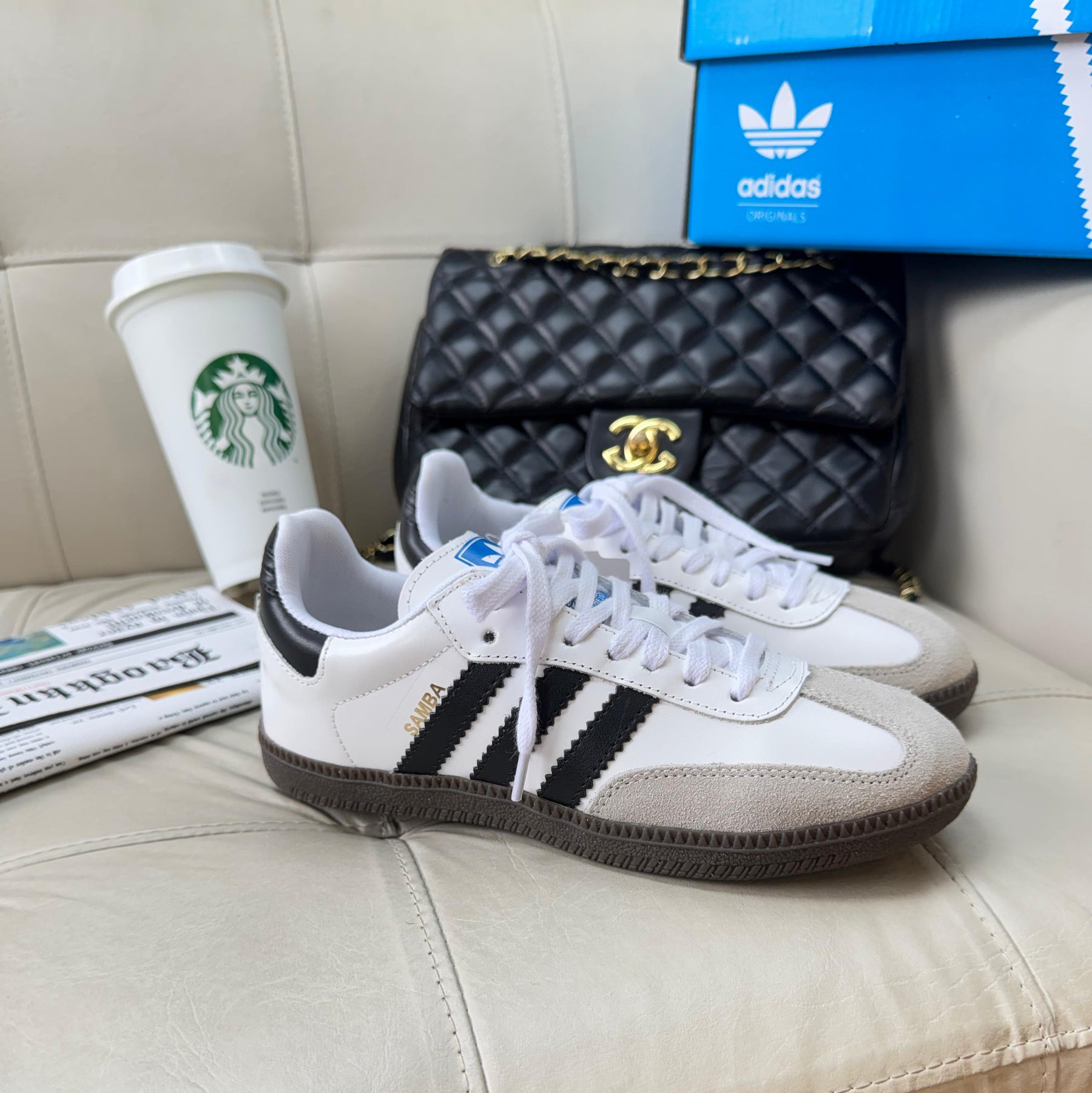 Adidas Samba OG de Couro Legitimo