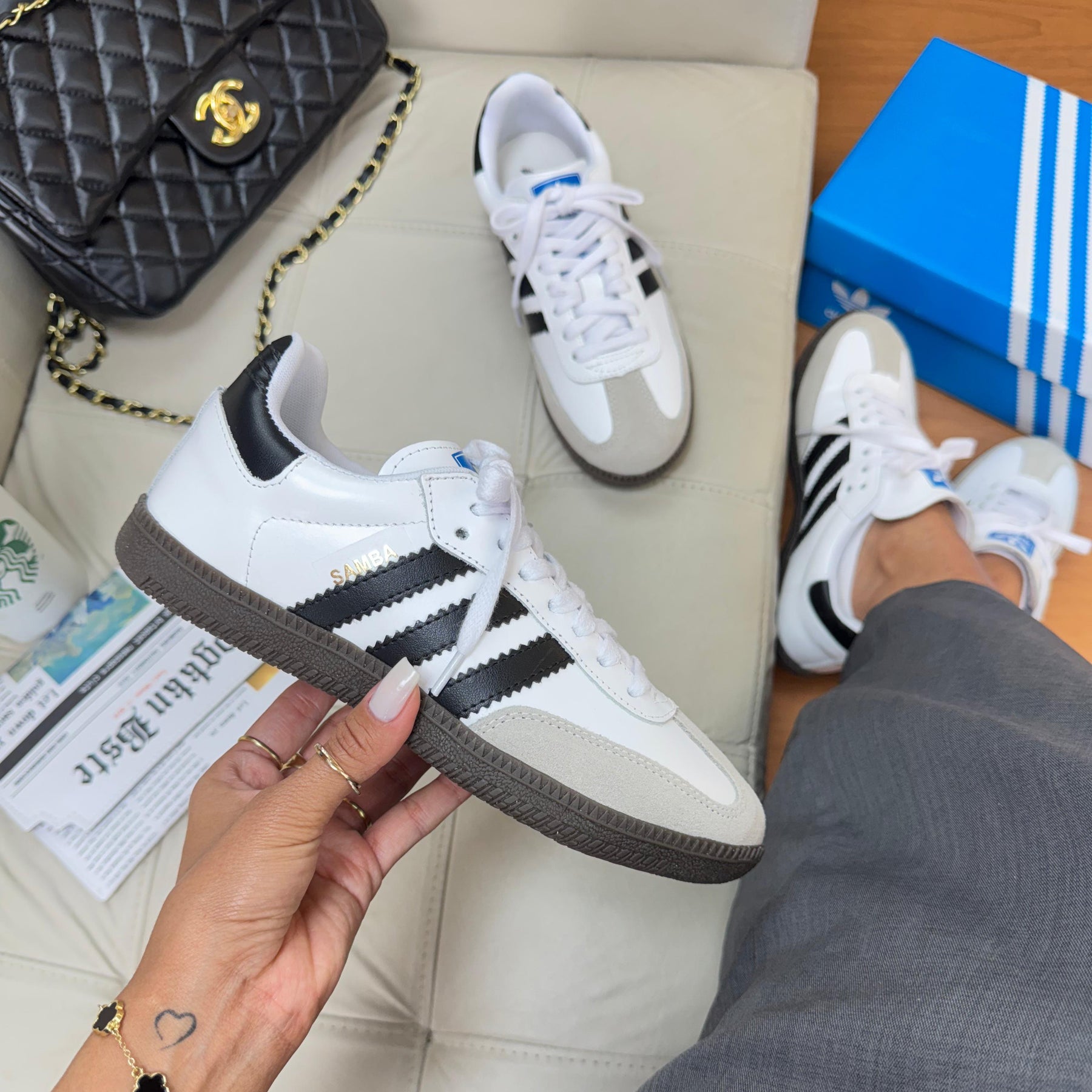 Adidas Samba OG de Couro Legitimo