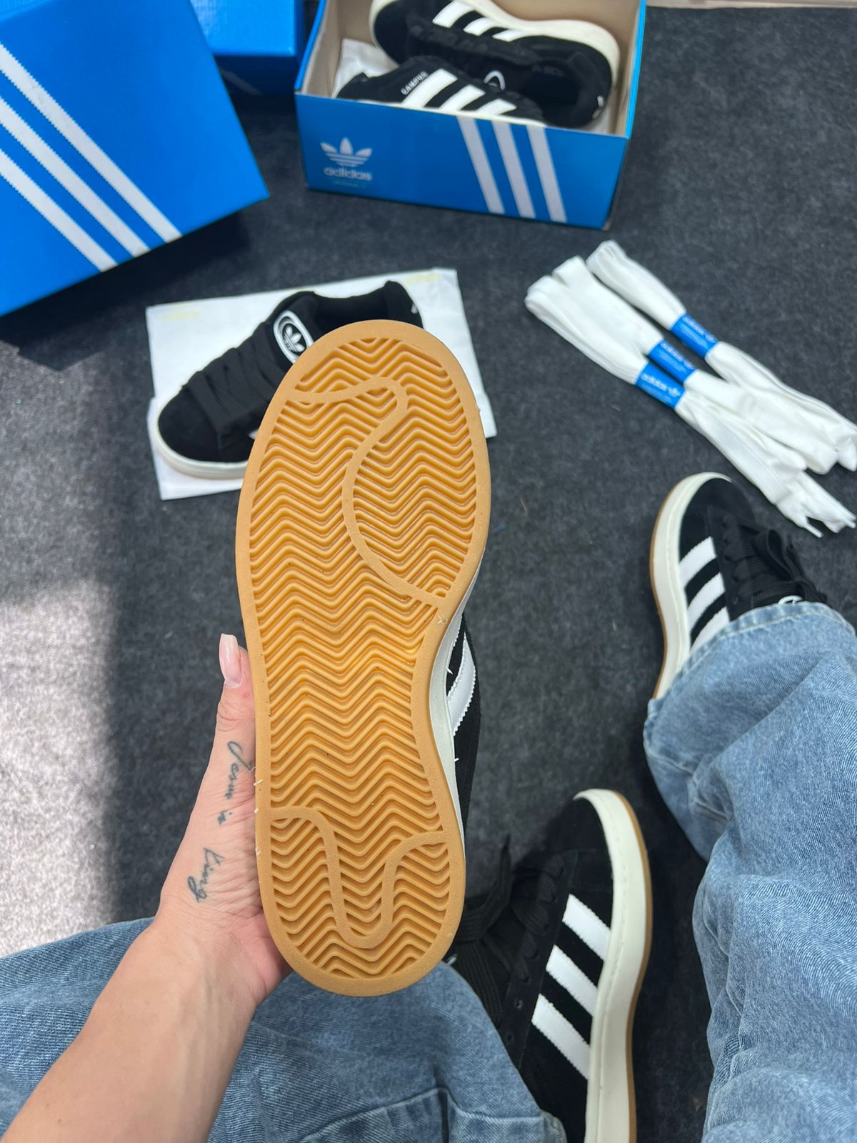 Adidas Campus de Couro legítimo