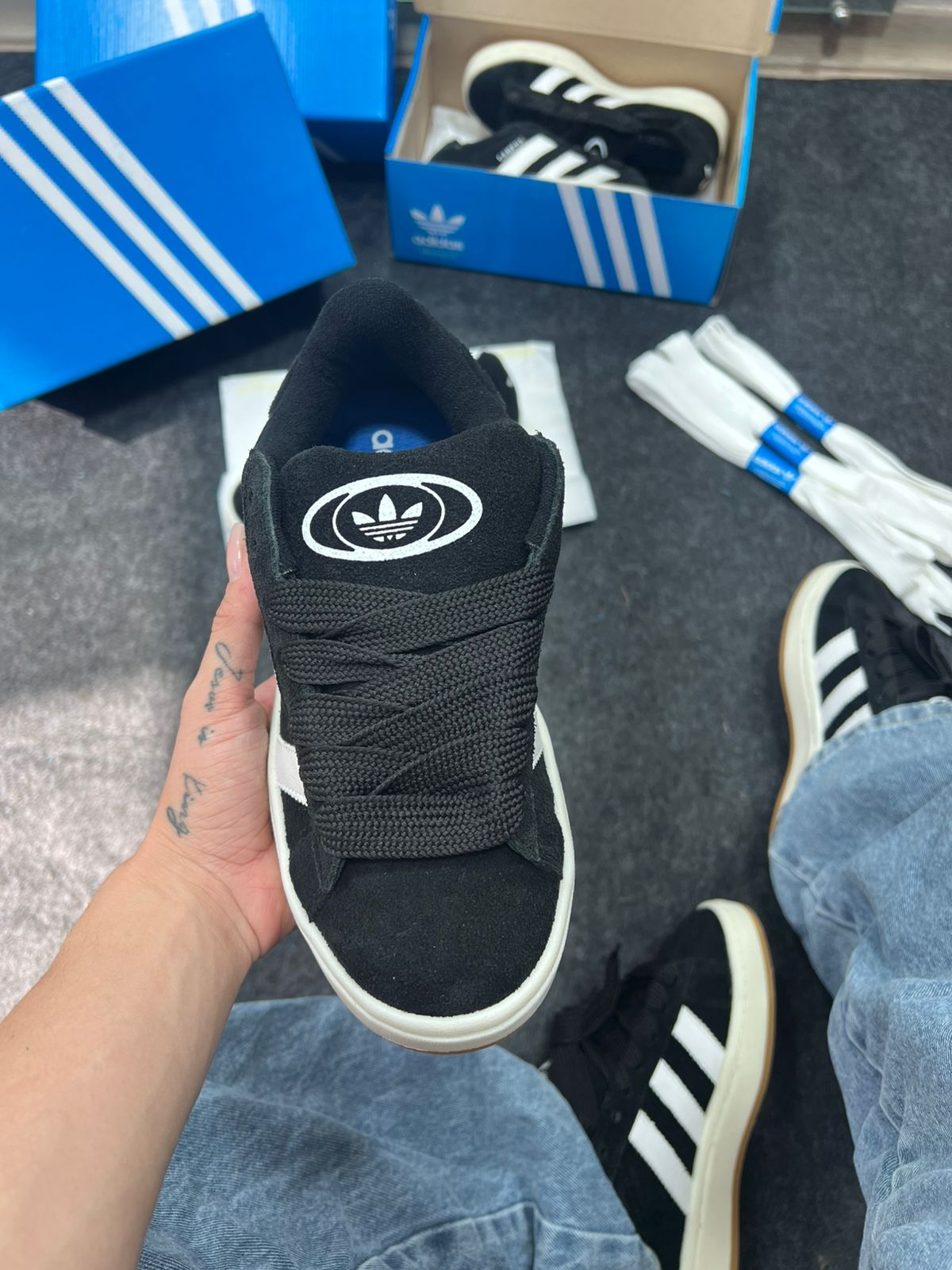 Adidas Campus de Couro legítimo