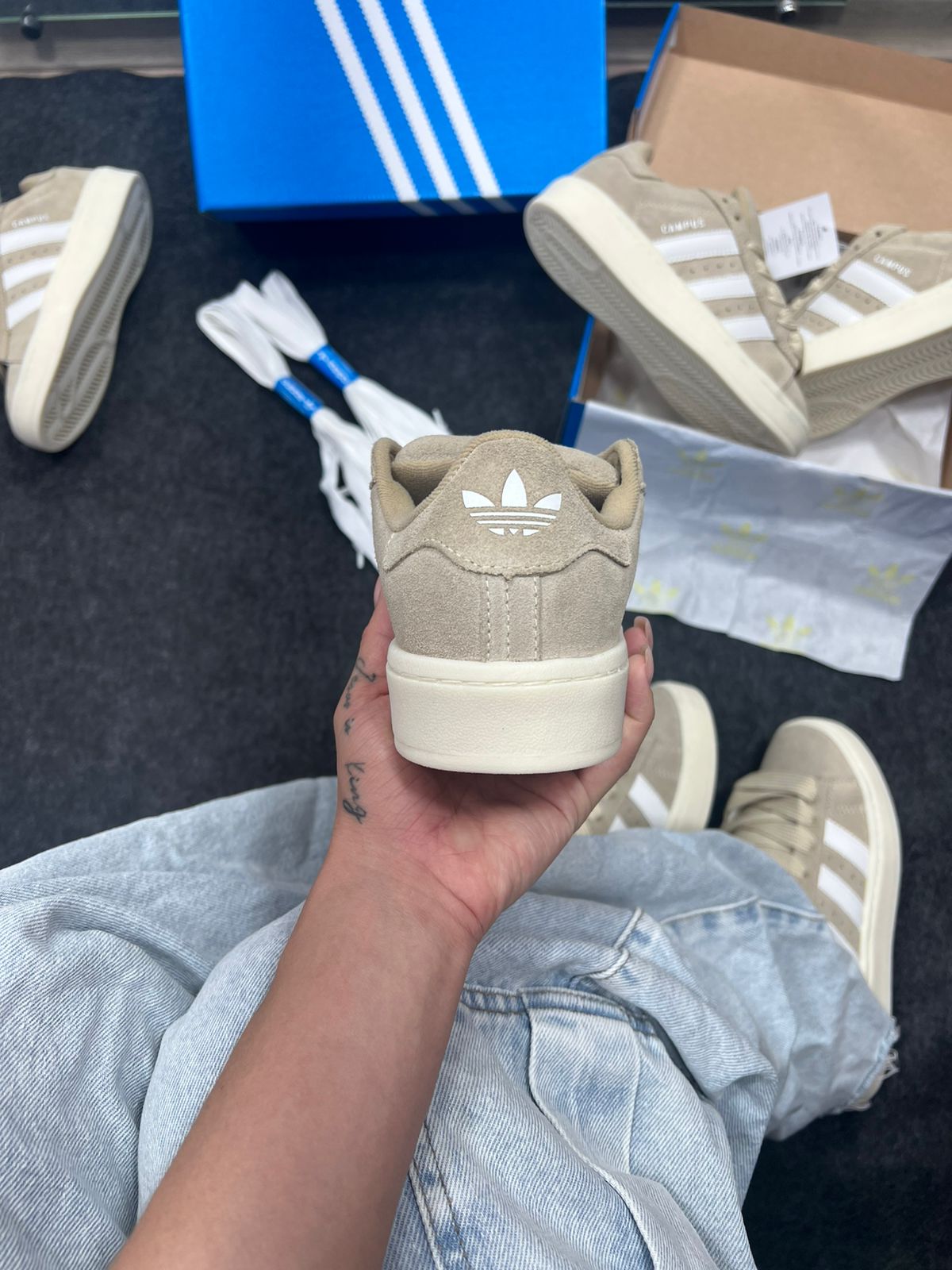 Adidas Campus de Couro legítimo