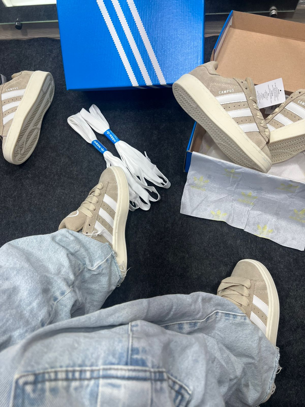 Adidas Campus de Couro legítimo