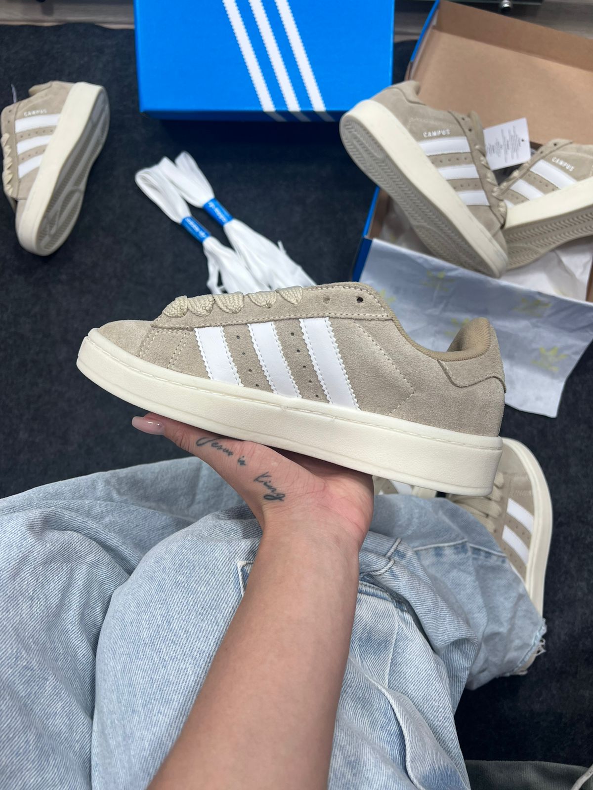 Adidas Campus de Couro legítimo