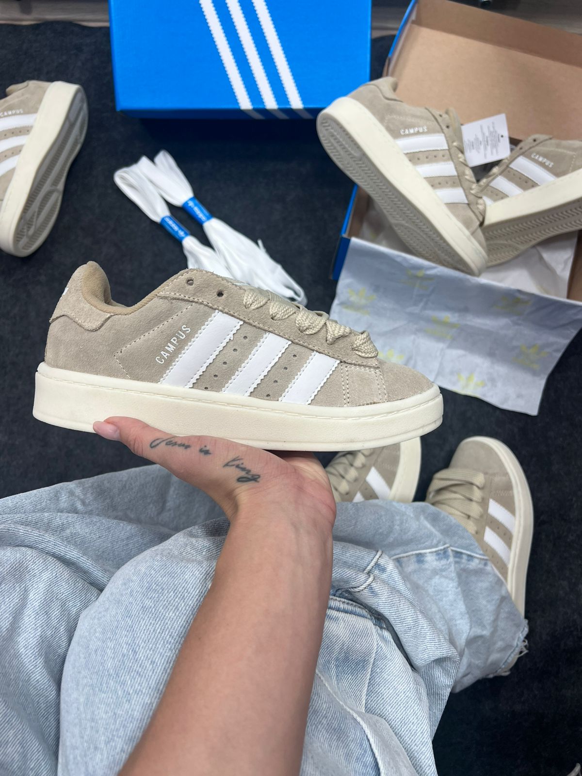 Adidas Campus de Couro legítimo