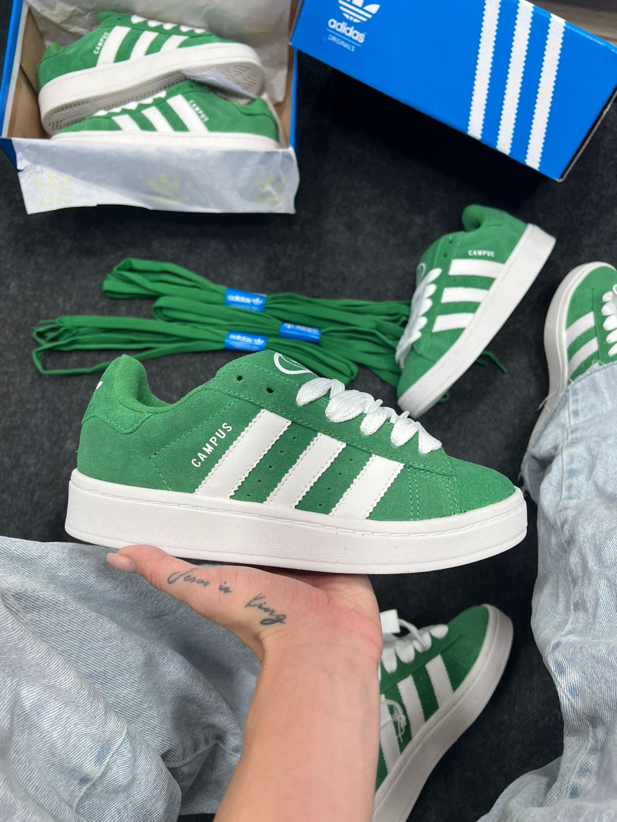 Adidas Campus de Couro legítimo