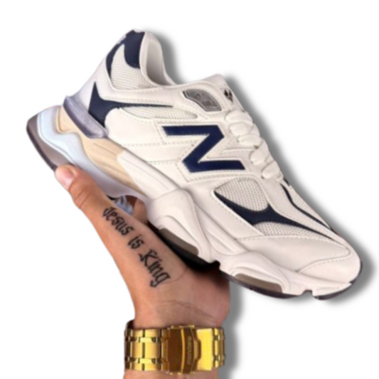 New Balance 9060 Masculino Branco e Azul Escuro